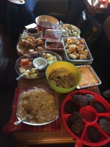 Clothing swap party food