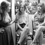 black and white conversation