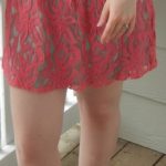 Lace dress close-up