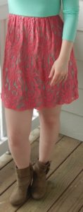 Lace dress close-up