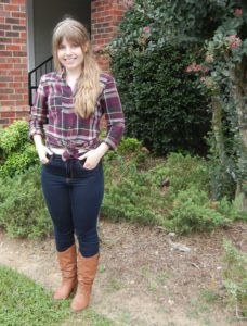 Plaid and high-waisted jeans | Christina's Best Life