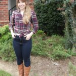 Plaid and high-waisted jeans | Christina's Best Life
