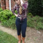 Plaid and high-waist jeans | Christina's Best Life